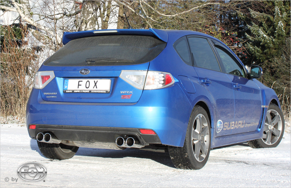 Subaru Impreza GRF 4x4 - WRX Endschalldämpfer quer Ausgang rechts/links - 2x100 Typ 12 rechts/links