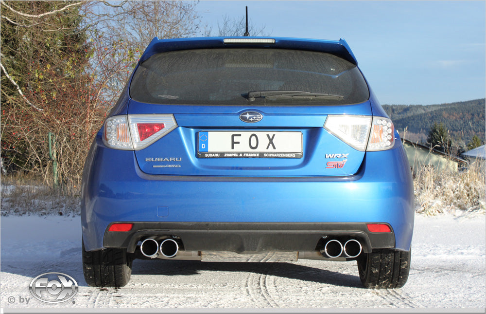 Subaru Impreza GRF 4x4 - WRX Endschalldämpfer quer Ausgang rechts/links - 2x100 Typ 12 rechts/links