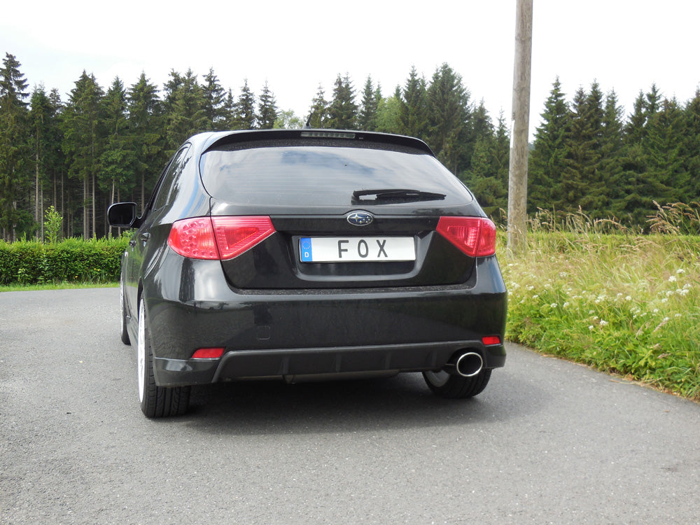 Subaru Impreza GHD Schrägheck Endschalldämpfer quer rechts - 129x106 Typ 32