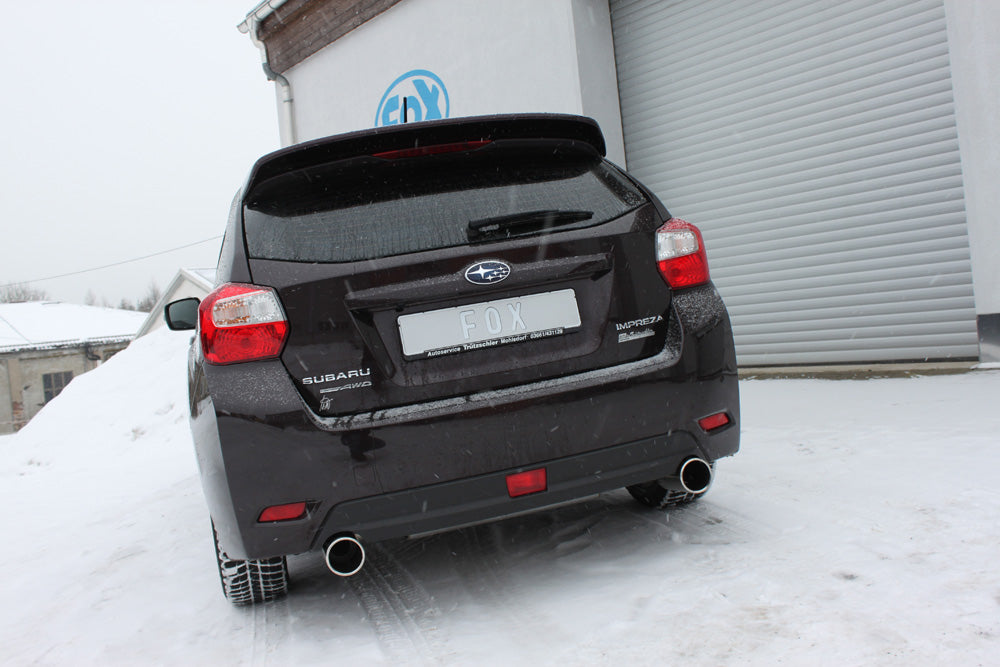 Subaru Impreza GP 4x4 Endschalldämpfer quer Ausgang rechts/links - 1x100 Typ 12 rechts/links