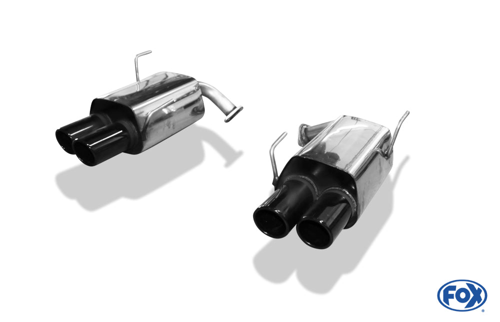 Subaru Impreza GJ 4x4 - WRX Stufenheck Endschalldämpfer rechts/links zweiflutig - 2x90 Typ 12 rechts/links schwarz emalliert