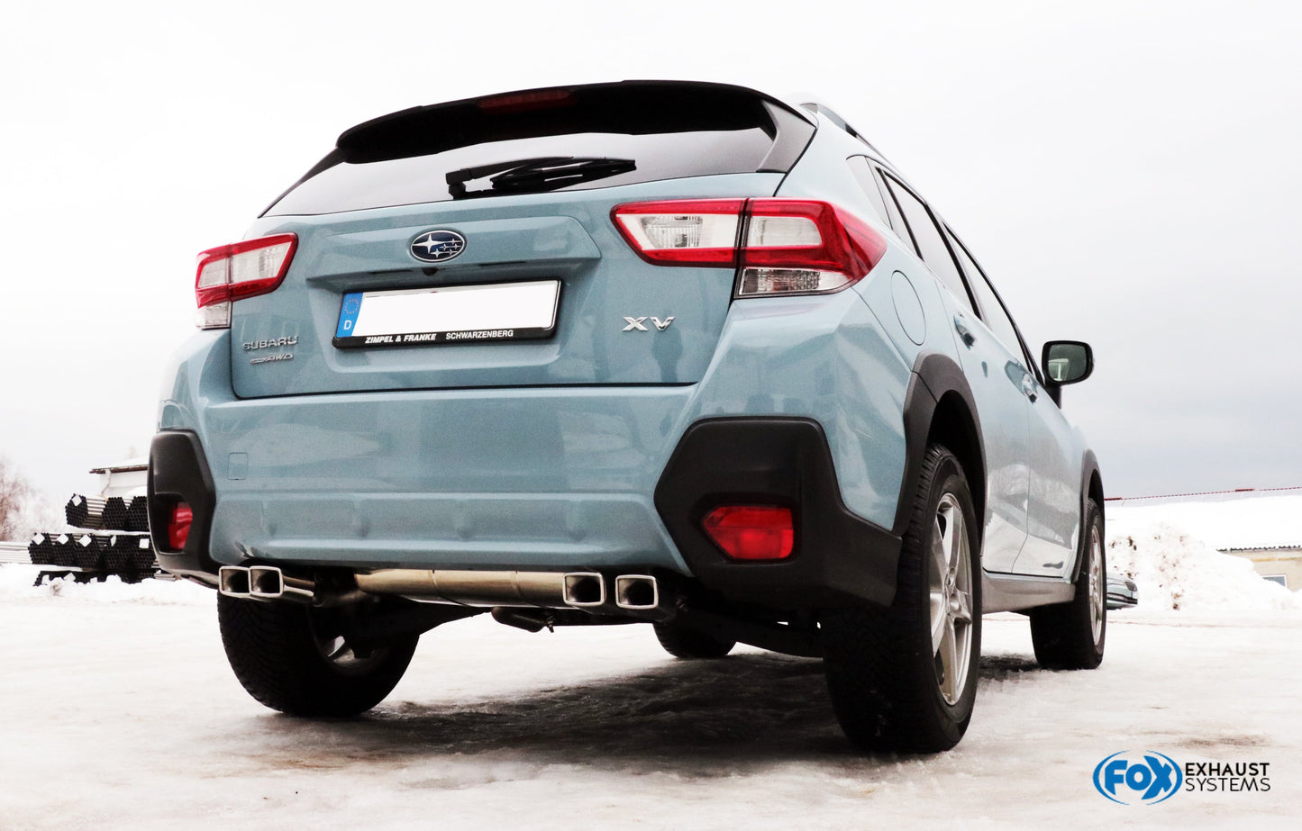 FOX Subaru XV - G5 Endschalldämpfer quer Ausgang rechts/links - 4x Sonderendrohr