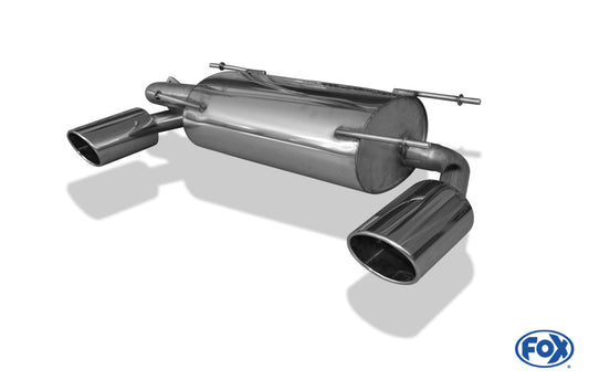 Subaru BRZ/ Toyota GT86 Endschalldämpfer quer Ausgang rechts/links - 129x106 Typ 32 rechts/links