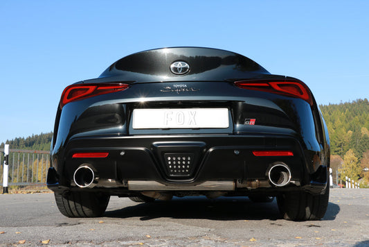 Toyota Supra JTSC Endschalldämpfer quer Ausgang rechts/links mit Abgasklappe - 1x114 Typ 12 rechts/links