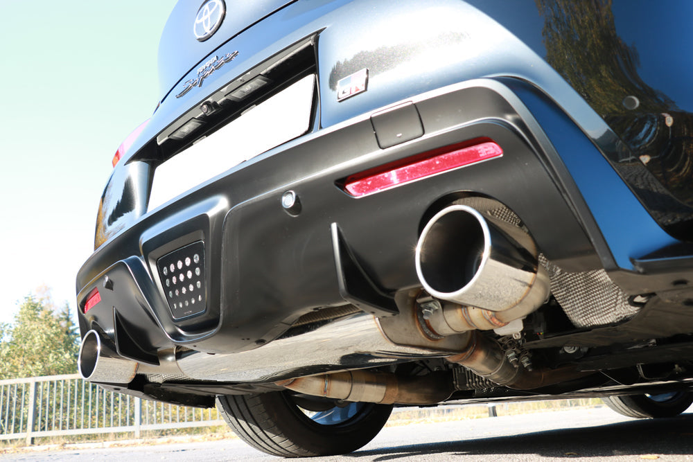 Toyota Supra JTSC Endschalldämpfer quer Ausgang rechts/links mit Abgasklappe - 1x114 Typ 12 rechts/links