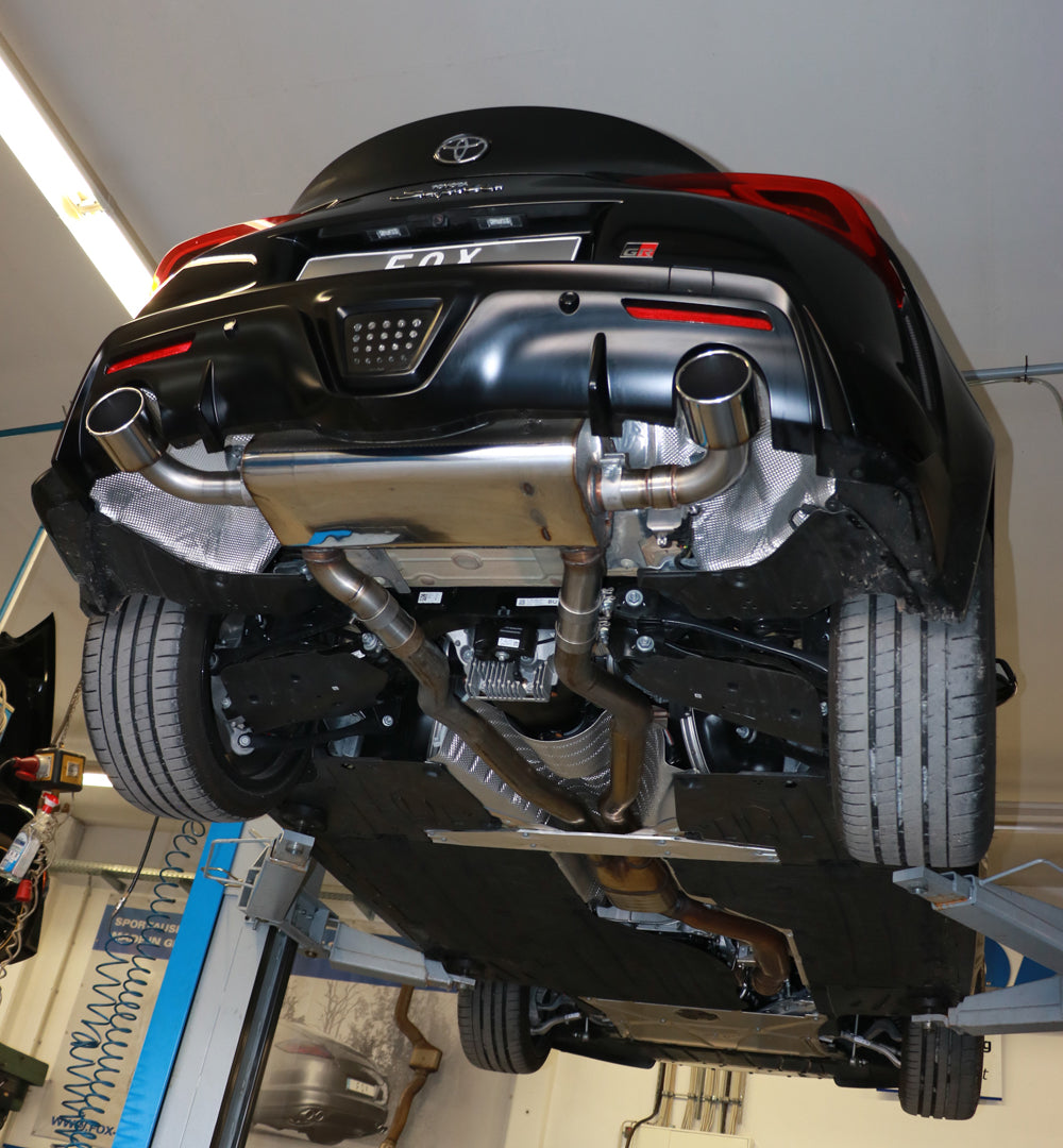 Toyota Supra JTSC Endschalldämpfer quer Ausgang rechts/links mit Abgasklappe - 1x114 Typ 12 rechts/links