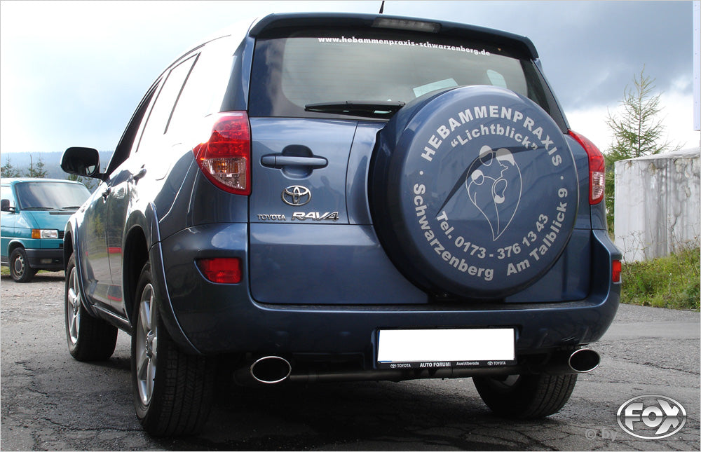 Toyota RAV 4 III Endrohrsystem rechts/links passend auf original Mittelschalldämpfer - 140x90 Typ 32 rechts/links