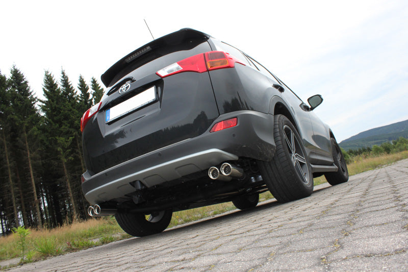 Toyota RAV 4 IV Endrohrsystem rechts/links passend auf original Mittelschalldämpfer - 2x80 Typ 17 rechts/links