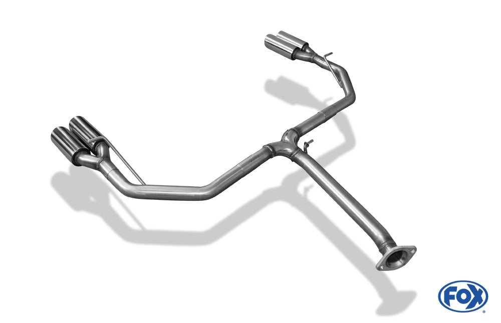 Toyota RAV 4 IV Endrohrsystem rechts/links passend auf original Mittelschalldämpfer - 2x80 Typ 17 rechts/links