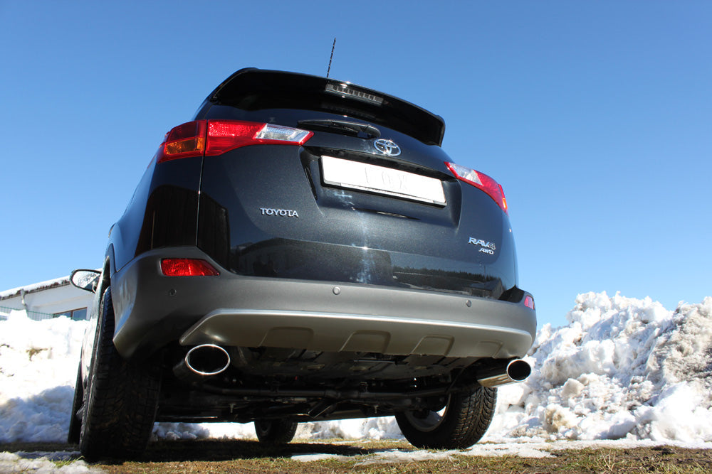 Toyota RAV 4 IV Endrohrsystem rechts/links passend auf FOX-Mittelschalldämpfer - 140x90 Typ 44 rechts/links