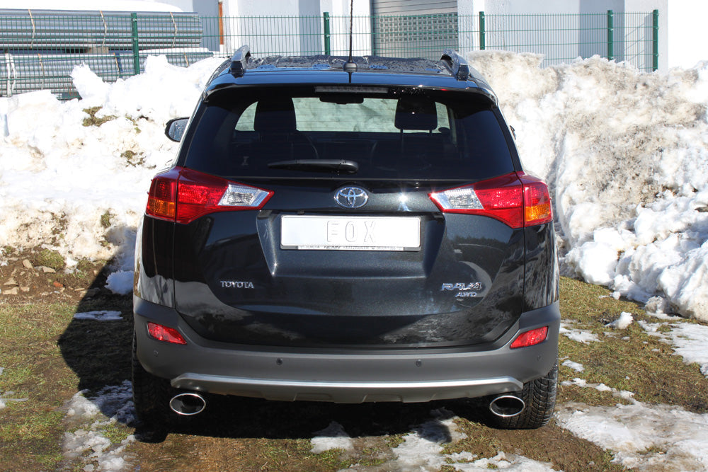 Toyota RAV 4 IV Endrohrsystem rechts/links passend auf FOX-Mittelschalldämpfer - 140x90 Typ 44 rechts/links