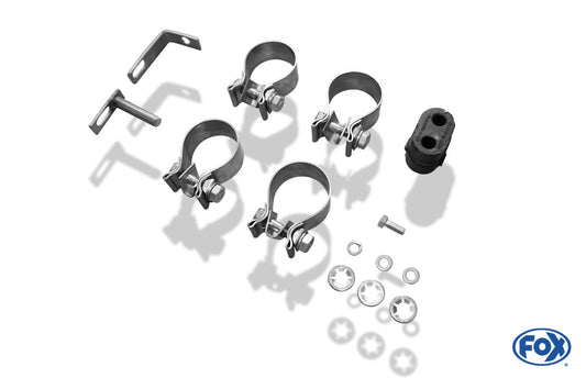 Toyota RAV 4 IV Endrohrsystem rechts/links passend auf FOX-Mittelschalldämpfer - 140x90 Typ 44 rechts/links