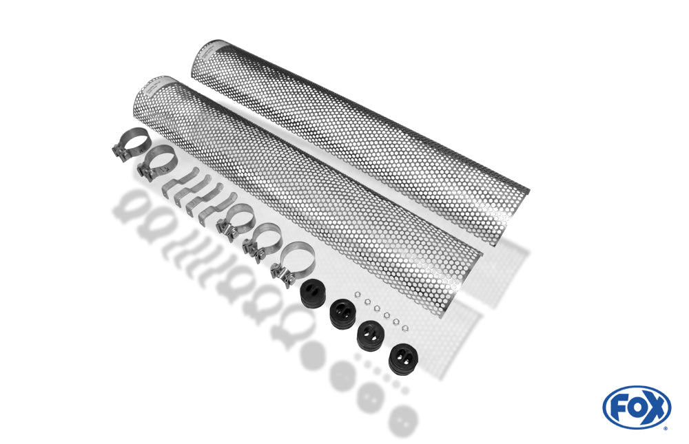 Toyota Hilux III KUN25 - Double Cap - Double Cap Halbanlage Sidepipe, bestehend aus 2 Endschalldämpfern - 1x76 Typ 26 rechts/links