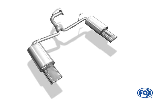 Toyota Avensis T25 Diesel - Combi Endschalldämpfer rechts/links - 160x80 Typ 53 rechts/links