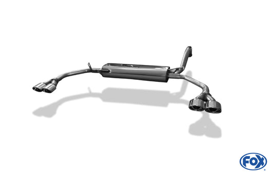 CitroenC1/ Toyota Aygo Endschalldämpfer Ausgang recht/links - 2x86x54 Typ 32 rechts/links