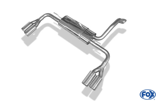 Toyota Auris Benzin Endschalldämpfer rechts/links - 2x80 Typ 13 rechts/links