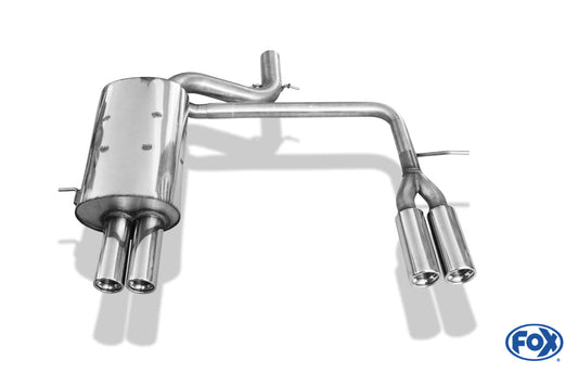 Volvo XC90 I Endschalldämpfer Ausgang rechts/links zweiflutig - 2x76 Typ 13 rechts/links