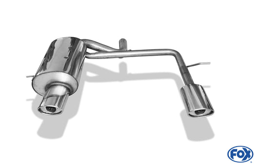 Volvo XC90 Endschalldämpfer Ausgang rechts/links zweiflutig - 140x90 Typ 33 rechts/links -2,5l 154kW 3,0l 200kW 2,4l TD 120/136kW
