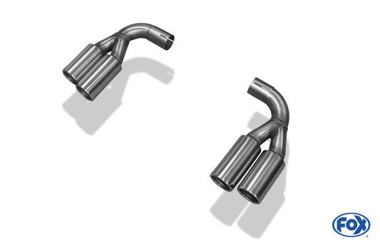 Volvo XC60 Endrohre rechts/links passend auf den originalen Endschalldämpfer - 2x76 Typ 13 rechts/links