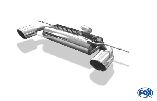 VW Scirocco - 13 Endschalldämpfer Ausgang rechts/links Ø55mm - 129x106 Typ 32 rechts/links