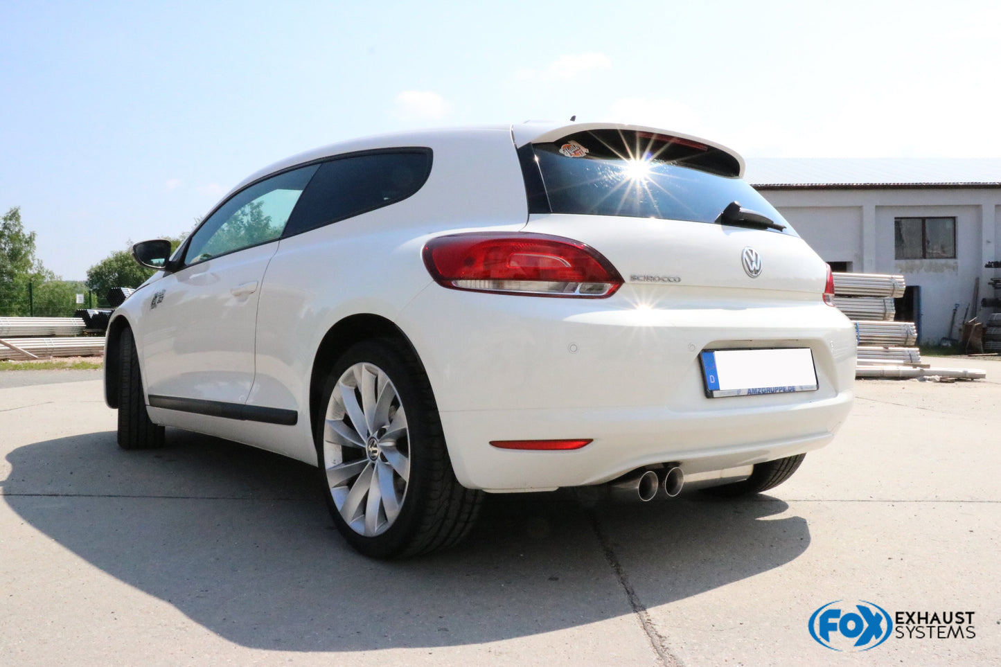 FOX VW Scirocco - 13 Endschalldämpfer - 2x76 Typ 25