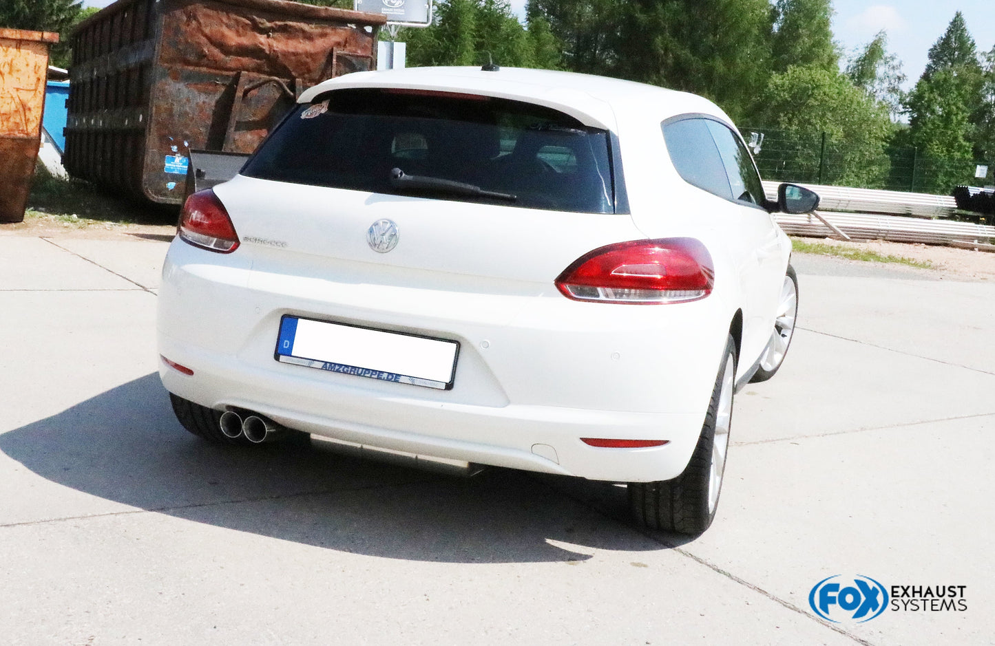 FOX VW Scirocco - 13 Endschalldämpfer - 2x76 Typ 25