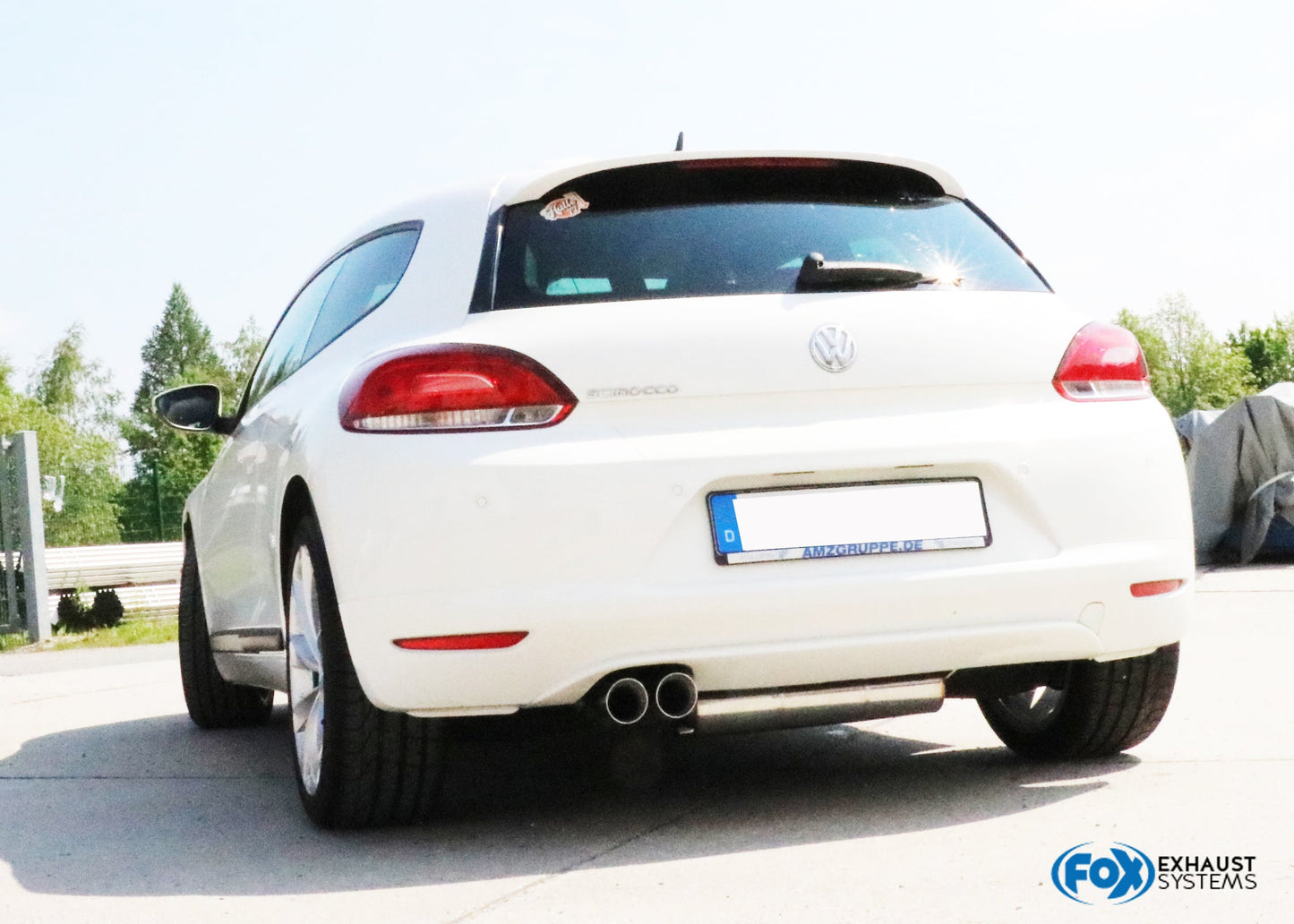 FOX VW Scirocco - 13 Endschalldämpfer - 2x76 Typ 25
