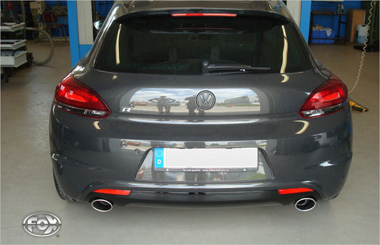 VW Scirocco R - 13 Endschalldämpfer Ausgang rechts/links - 115x85 Typ 32 rechts/links