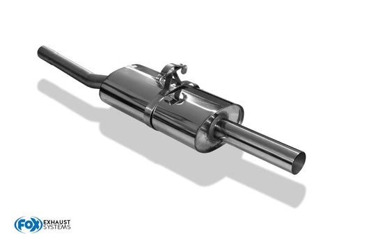 FOX VW Polo 86C G40 Endschalldämpfer Ø50mm - 1x70 Typ 10