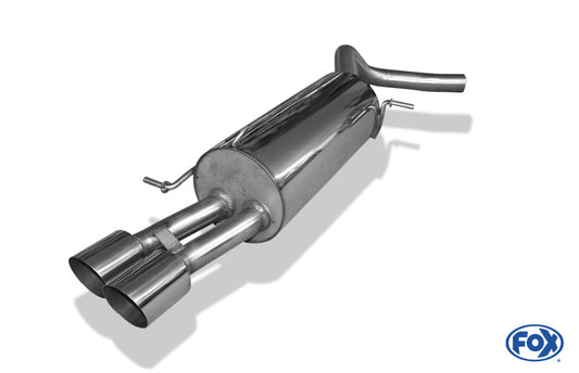 VW Polo 6R - GT und GTI Endschalldämpfer 63,5mm - 2x90 Typ 14