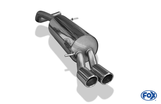 VW Polo 6R - GT und GTI Endschalldämpfer 63,5mm - 2x76 Typ 16
