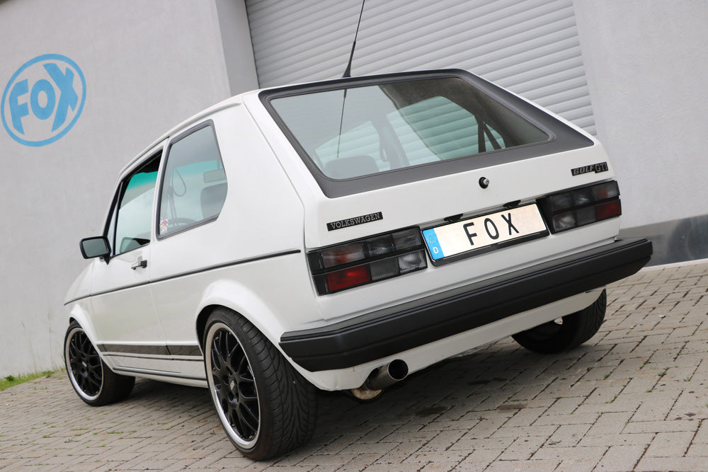 VW Golf I GTI Endschalldämpfer Ø63,5mm - 1x63,5 Typ 10 nach links führend