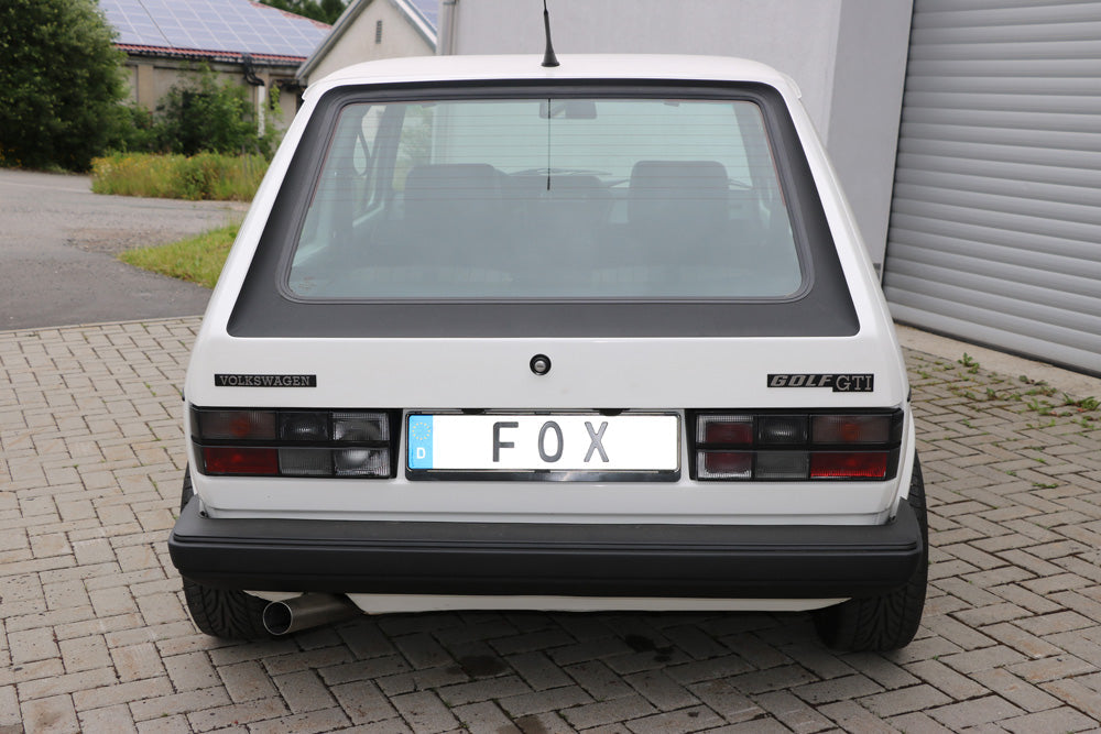 VW Golf I GTI Endschalldämpfer Ø63,5mm - 1x63,5 Typ 10 nach links führend