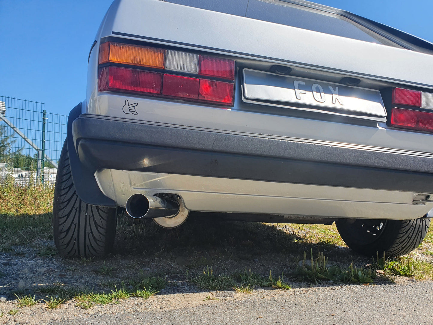 VW Golf I GTI Endschalldämpfer Ø63,5mm - 1x63,5 Typ 10 nach links führend