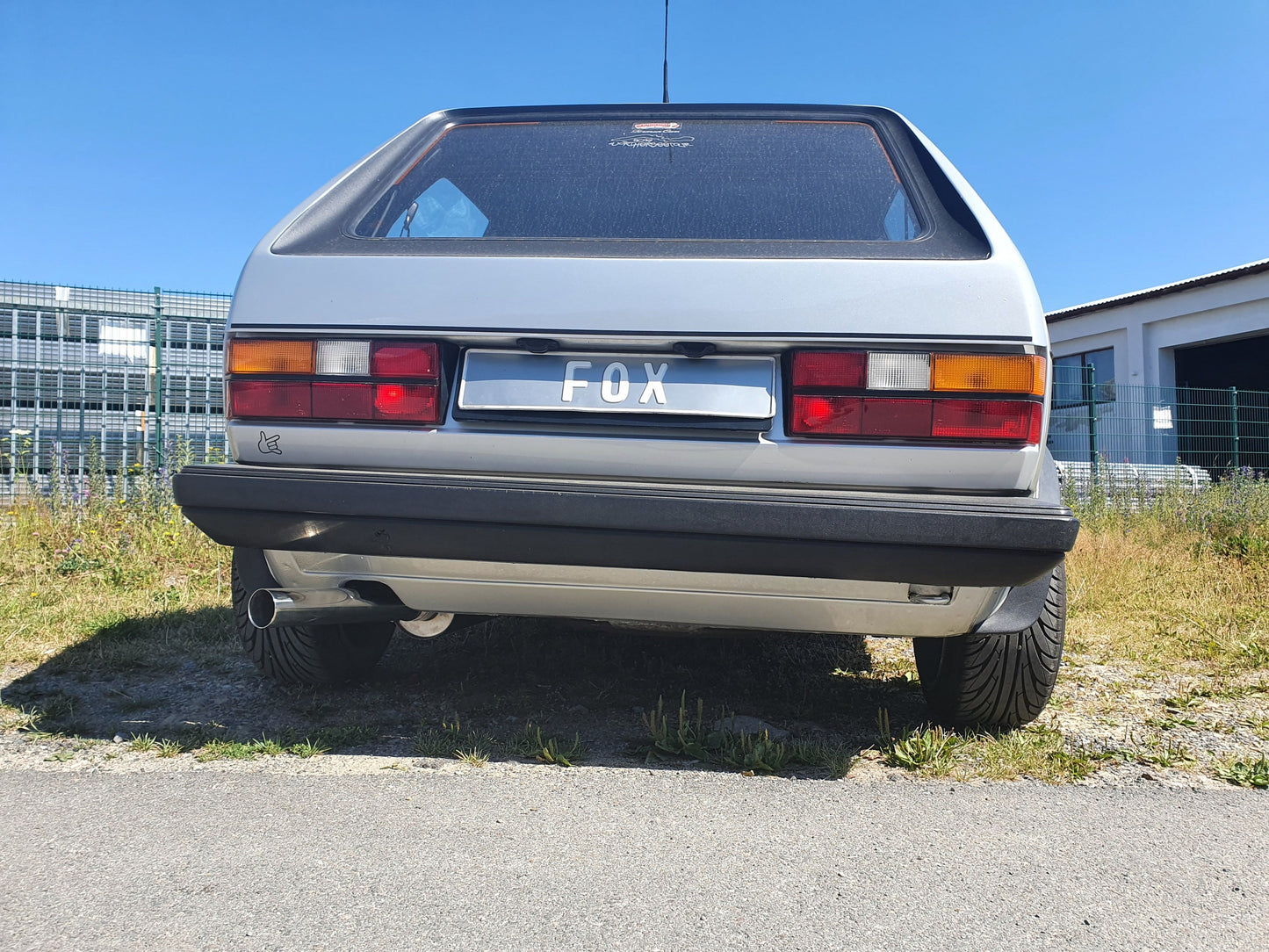 VW Golf I GTI Endschalldämpfer Ø63,5mm - 1x63,5 Typ 10 nach links führend