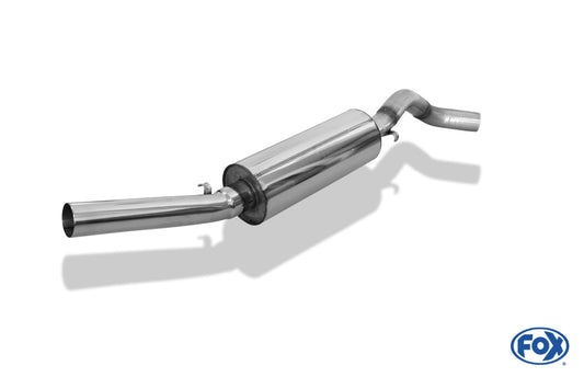 VW Golf I GTI Endschalldämpfer Ø63,5mm - 1x63,5 Typ 10 nach links führend