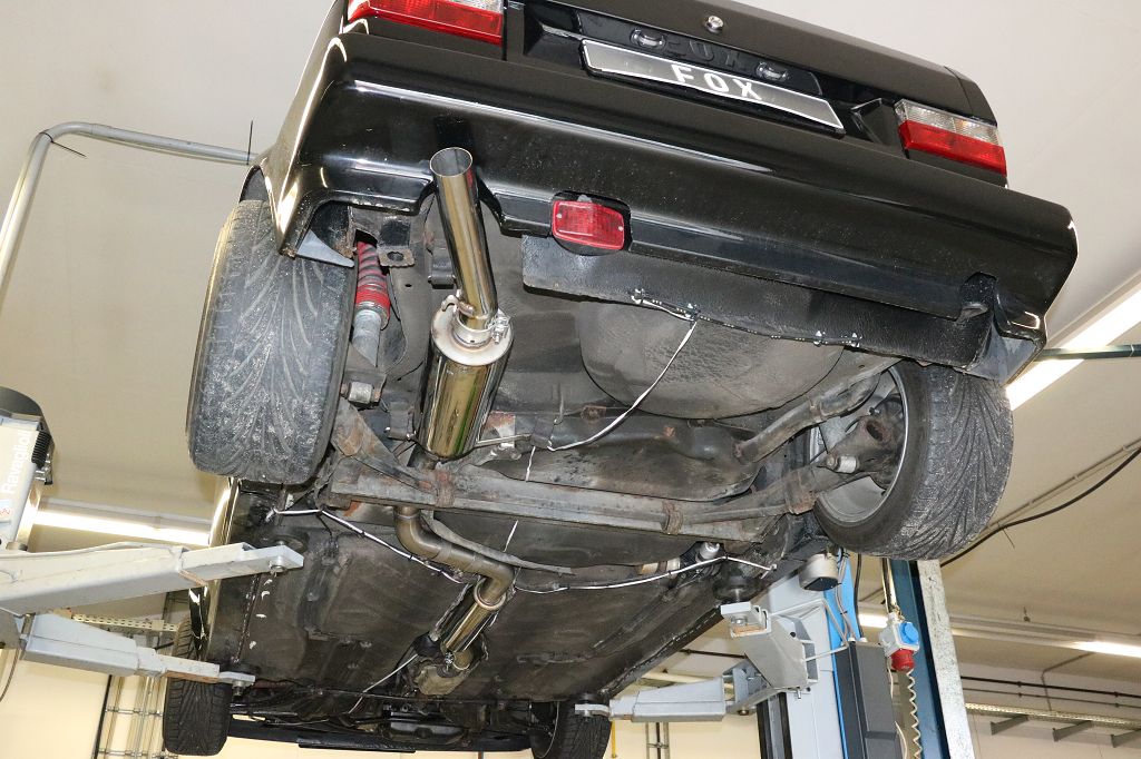 VW Golf I Cabrio Endschalldämpfer Ø63,5mm - 1x63,5 Typ 10 nach links führend