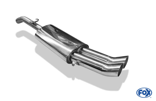 VW Golf II Typ 19E GTI Endschalldämpfer - 2x76 Typ 18