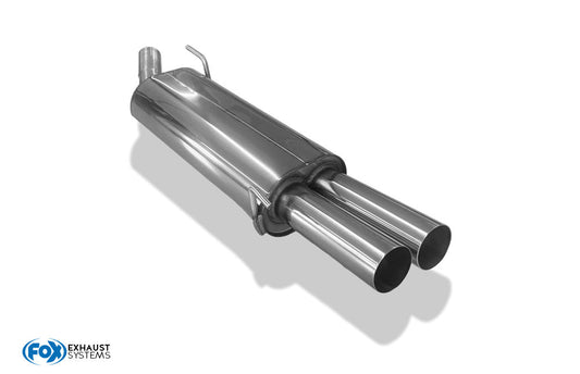 FOX VW Golf III GTI/ VR6 Endschalldämpfer - 2x76 Typ 10