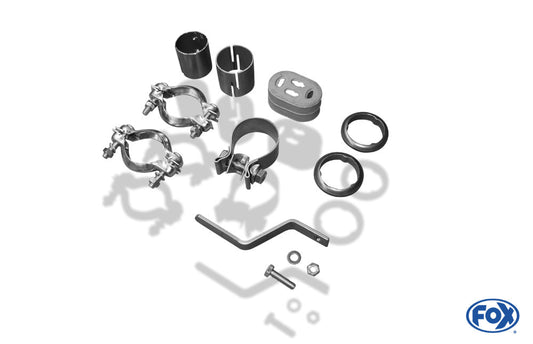 VW Golf III/ Golf III Cabrio Endschalldämpfer Ausgang rechts/links - 2x76 Typ 13 rechts/links