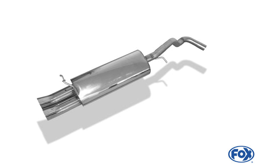 VW Golf IV Endschalldämpfer - 2x76 Typ 18