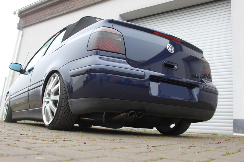 VW Golf IV Cabriolet Endschalldämpfer - 2x63 Typ 28