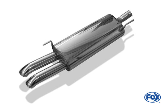 VW Golf IV Cabriolet Endschalldämpfer - 2x63 Typ 28