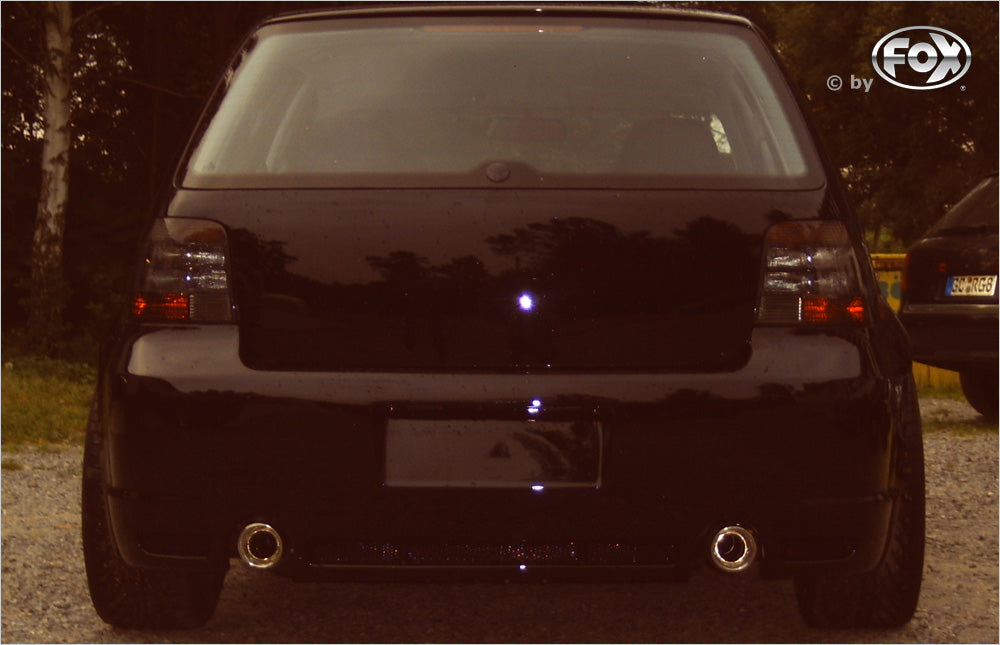 VW Golf IV Endschalldämpfer Ausgang rechts/links Ø63,5mm - 1x90 Typ 17 rechts/links R32 Design