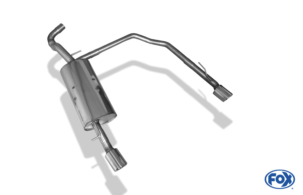 VW Golf IV Endschalldämpfer Ausgang rechts/links Ø63,5mm - 1x90 Typ 17 rechts/links R32 Design