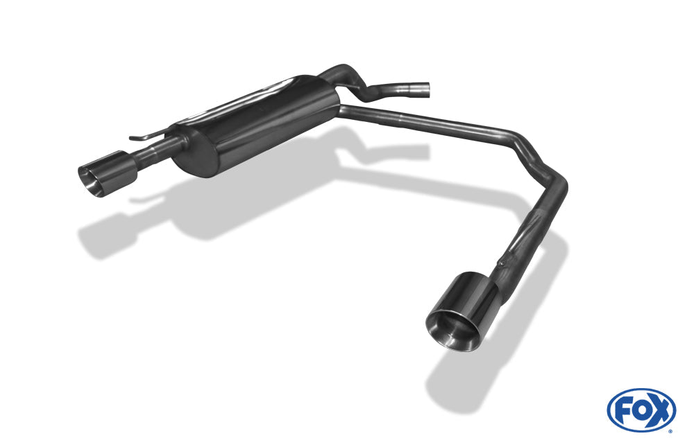 VW Golf IV Endschalldämpfer Ausgang rechts/links Ø63,5mm - 1x90 Typ 25 rechts/links R32 Design