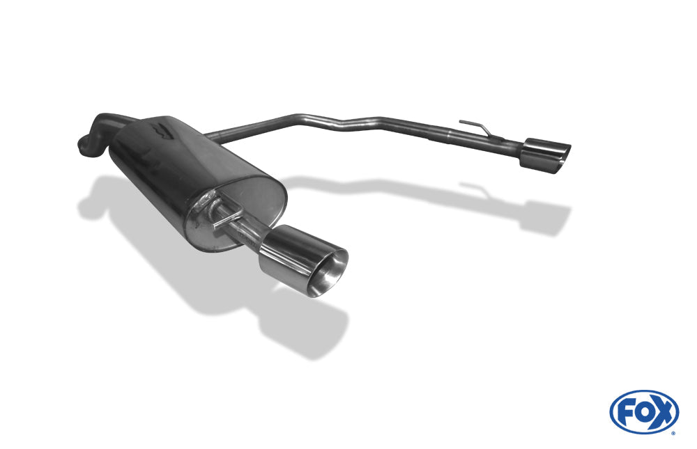 VW Golf IV Endschalldämpfer Ausgang rechts/links Ø63,5mm - 1x90 Typ 25 rechts/links R32 Design