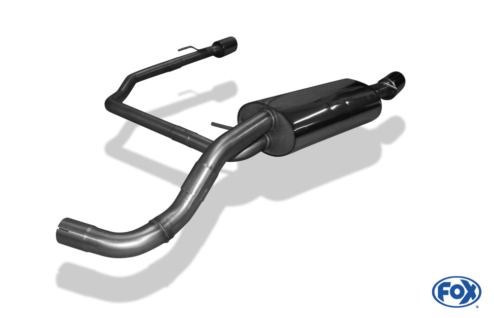 VW Golf IV Endschalldämpfer Ausgang rechts/links Ø63,5mm - 1x90 Typ 25 rechts/links R32 Design