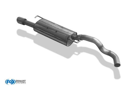 FOX VW Golf IV Jubi-Stoßstange Endschalldämpfer Ø63,5 - 1x90 Typ 16 passend an die originale Jubi-Stoßstange