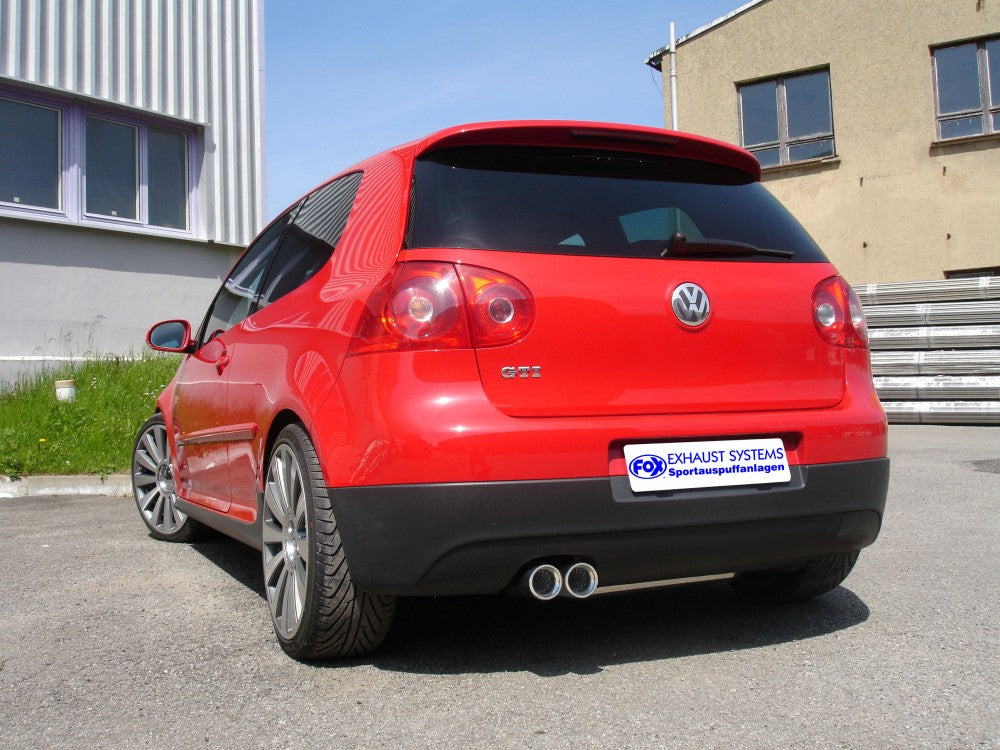 VW Golf V Endschalldämpfer - 2x80 Typ 13